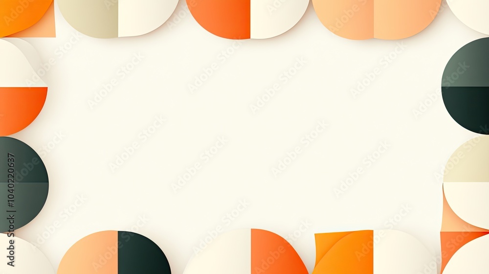 Poster clean minimalist vector background design elements