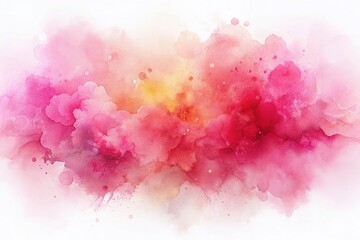 Fototapeta premium Romantic Pink Watercolor Stain for Elegant Backgrounds and Designs