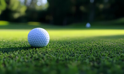 Obraz premium golf ball on green grass