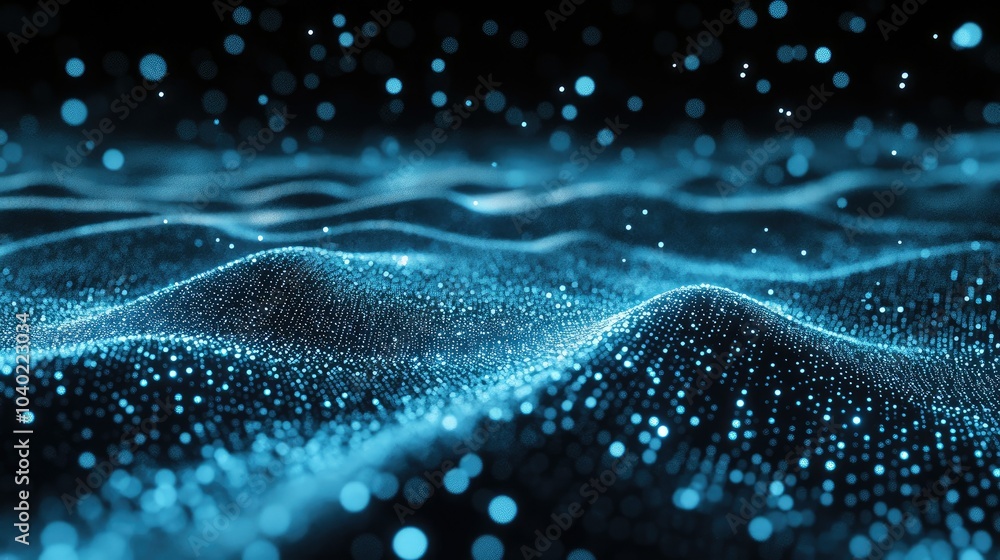 Aufkleber Technology Particle Abstract Background