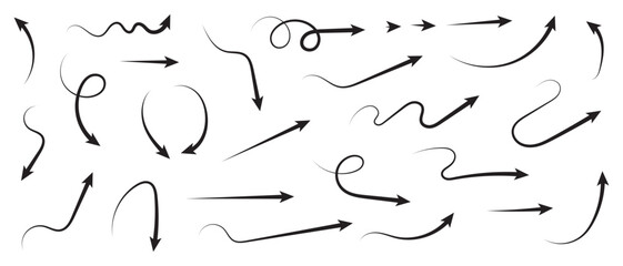 Hand drawn arrow set