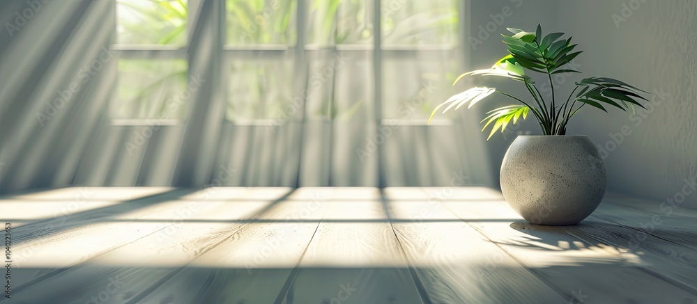 Poster gray studio setting with shadows from a window ideal for product displays featuring copy space image