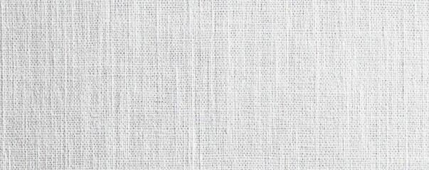 Fototapeta premium Close-up of white linen fabric texture with visible fibers