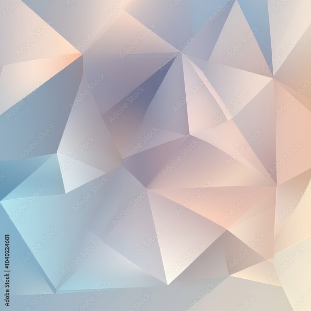 Aufkleber a gentle blend of colors showcases soft-edged polygonal shapes, perfect for enhancing artistic and d