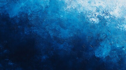 Fototapeta premium Rich cobalt blue gradient featuring grainy noise texture ideal for poster or banner design