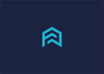 letter fp home logo icon design vector design template inspiration