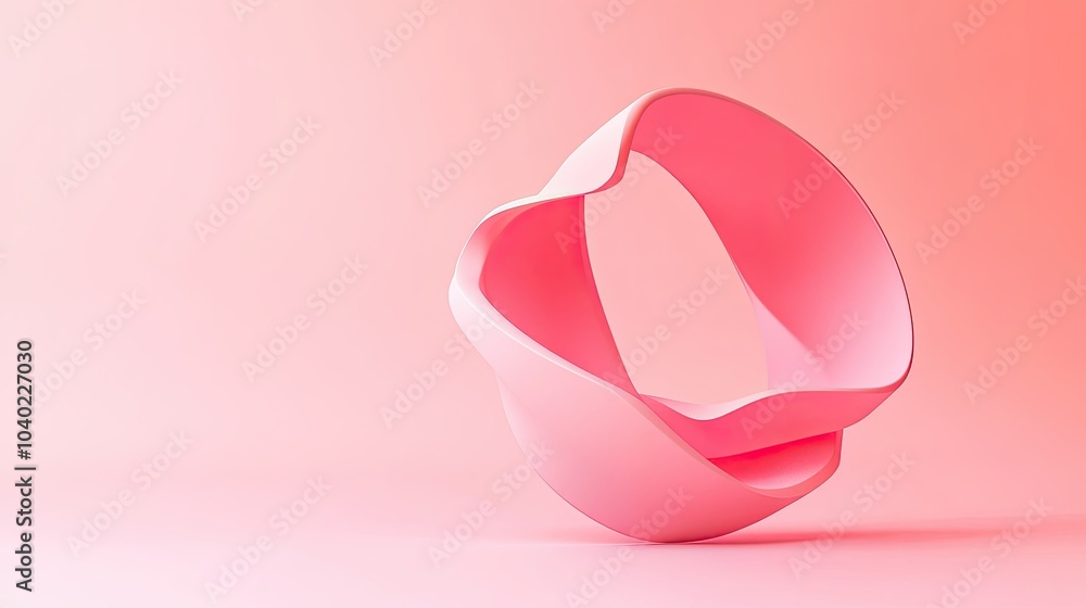 Fototapete minimalist abstract 3d shapes in a modern design, perfect for text or branding