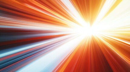 Fototapeta premium Intense convergence of vibrant light in abstract form