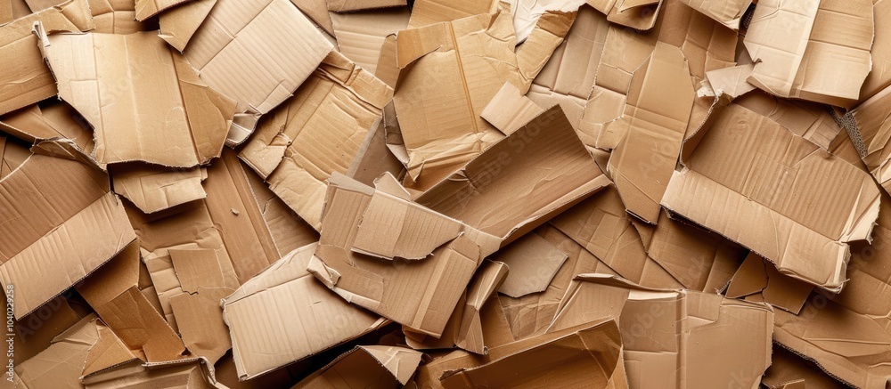 Aufkleber utilizing kraft cardboard for recycling exemplifies resource efficiency with a copy space image