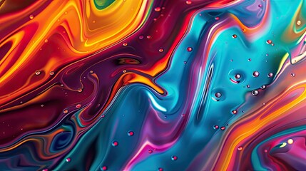Abstract vibrant spectrum, liquid backgrounds