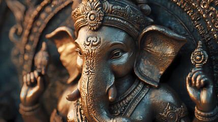 Lord Ganesha, the God of Wisdom, the God of Success AI 