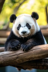 Obraz premium Portrait of sweet giant panda bear