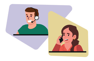 Fototapeta premium people in different situations