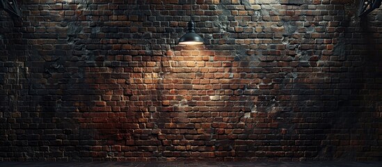 Brick wall backdrop with space for text or design ideal for a copy space image
