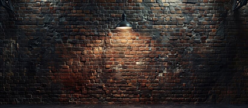 Brick wall backdrop with space for text or design ideal for a copy space image