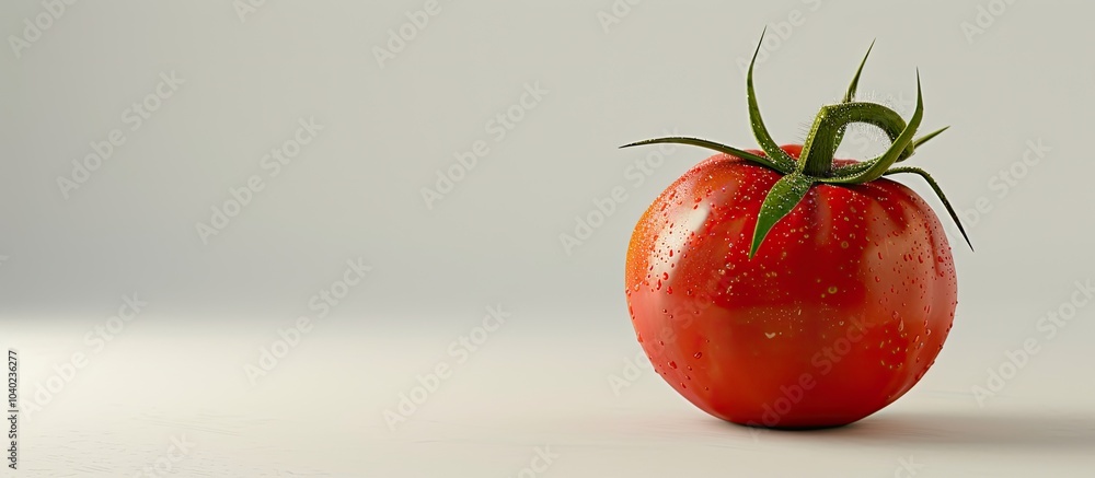 Poster tomato isolated on a white surface with copy space image