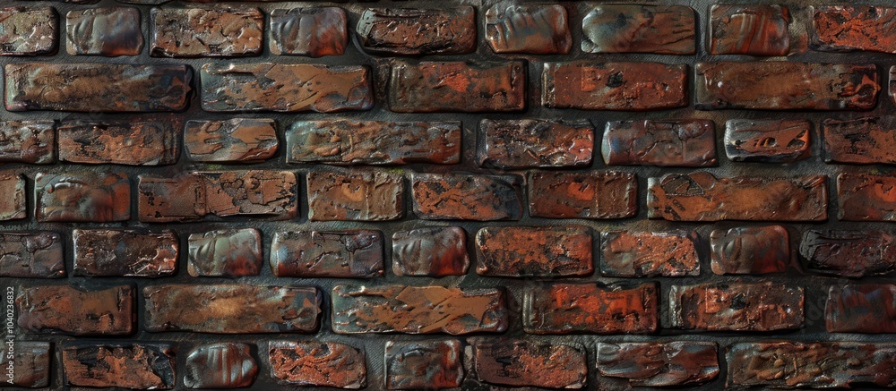 Poster the brick wall s pattern and structure create a captivating image with ample copy space