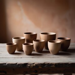 Ristic wooden cups