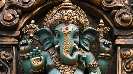 Lord Ganesha, the God of Wisdom, the God of Success AI 