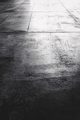 Fototapeta premium black and white grunge concrete floor texture background
