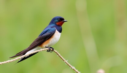 Fototapeta premium A colorful bird perched on a twig