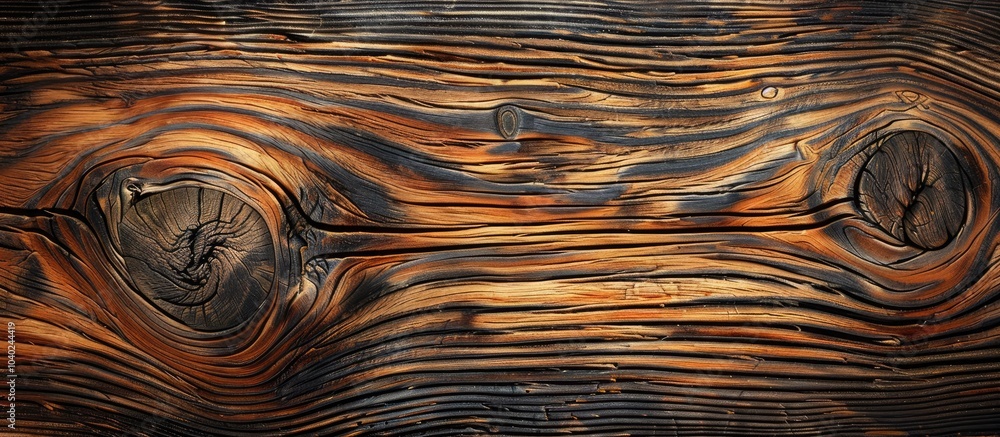 Poster abstract background with a natural pattern on a brown wood texture perfect for design with copy spac