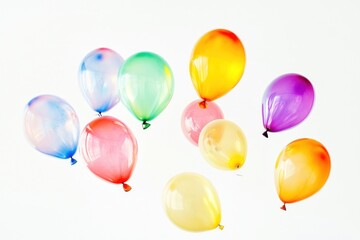 Balloons colorful floating colors.