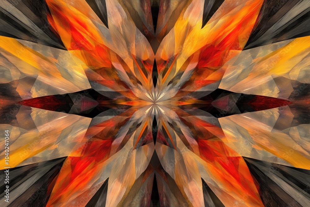 Wall mural an abstract design showcasing vibrant colors and intricate patterns, perfect for creative projects a