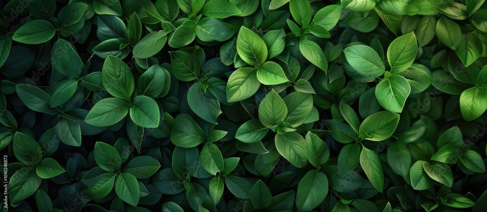 Poster a detailed view of leaves serves as a background copy space image