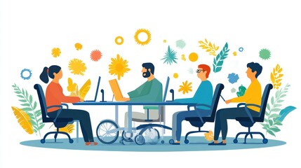 Teamwork Illustration