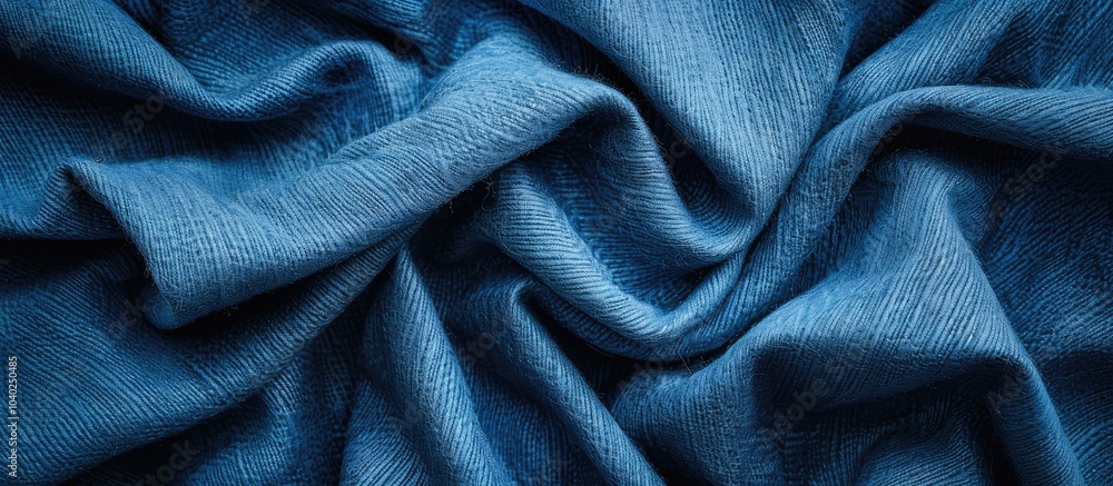 Poster blue felt fabric with a white vignette creates an abstract background perfect for showcasing text or