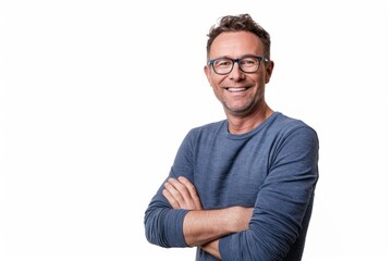 Fototapeta premium Smiling man with folded arms