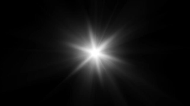 White Radio Wave Light Rays radial light 1, 5 and 10 second animation in out
