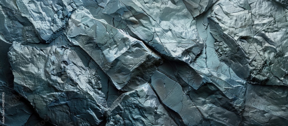 Poster detailed shot of a bluish gray stone texture pattern background with copy space image available