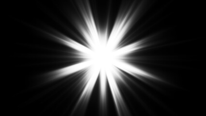 Star With Lens Flare. shiny sun, sunbeams, sunrays, sunshine design. Light 