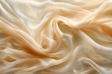 Fototapeta premium A close up photo of a white fabric