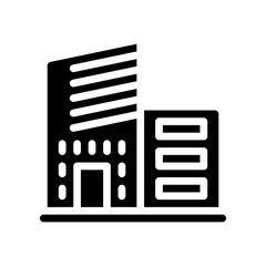 office building glyph icon