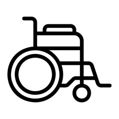 wheelchair line icon