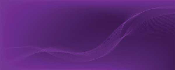 Fototapeta premium abstract purple gradient background with wavy lines