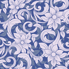 All over print design color matching illustration Nice wark Digital flower