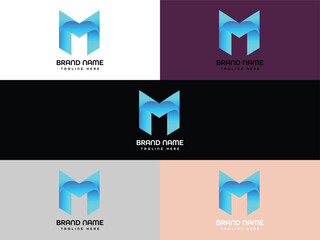 M Letter Logo Design Template