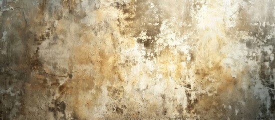 Fototapeta premium Grunge cement wall texture with blank brown surface for interior design background and copy space image