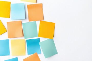 Colorful sticky notes for essential reminders and organization