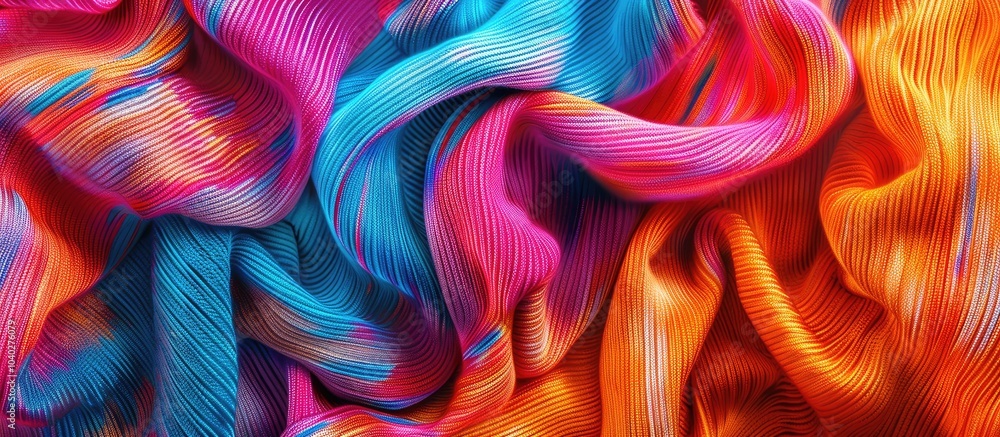 Poster an artistic knitted jersey fabric creating an abstract background with copy space image potential