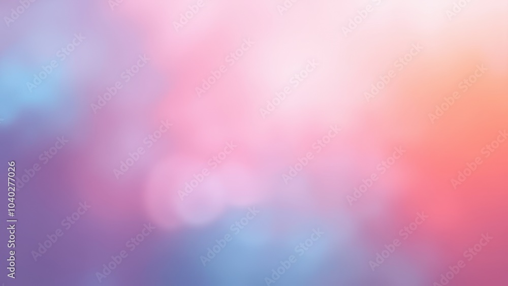 Poster misty fog with soft colors and copyspace for text