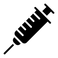 syringe glyph icon