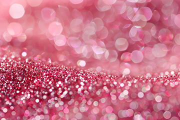 A vibrant pink bokeh light pattern that radiates energy and a romantic atmosphere, ideal for expressing joy or celebrating love and friendship
