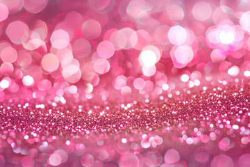 pink glitter vintage lights background bokeh defocused lights ,Shimmering pink and gold bokeh lights create a dreamy

