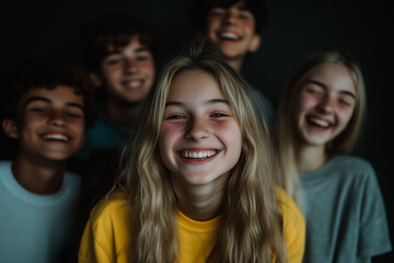 Obraz premium Different Ethnicities, Normal Teenagers, Expressive