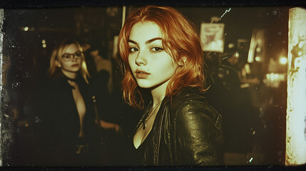 Polaroid Film of 19-Year-Old Redhead at a Party